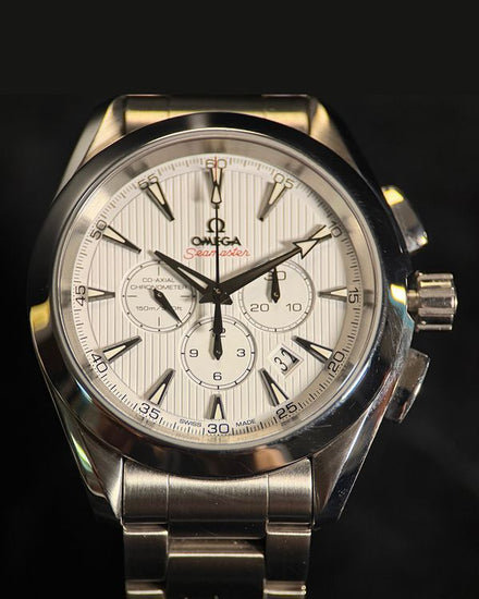 2022 Omega Seamaster Aqua Terra 150M Chronograph 44MM White Dial Steel Bracelet (231.10.44.50.04.001)