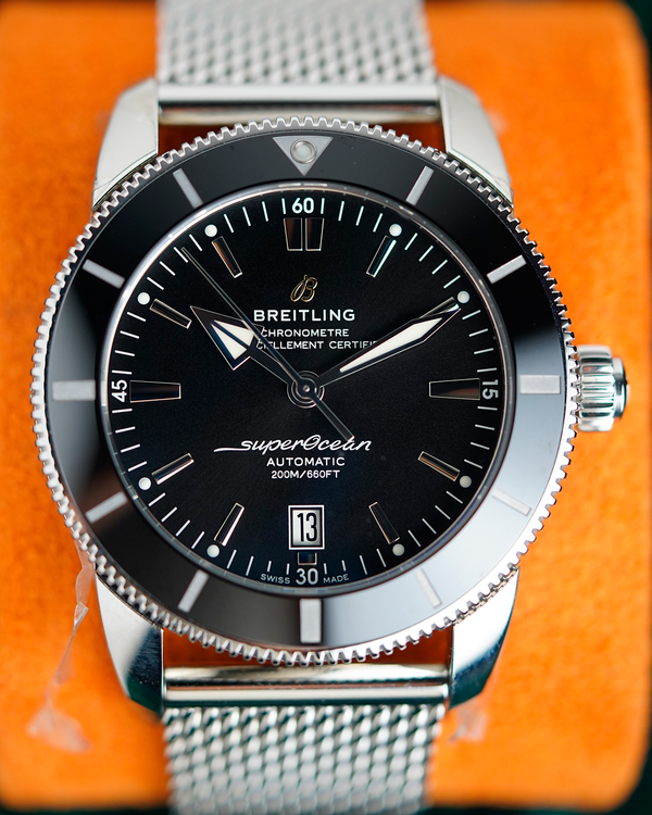 No Reserve - 2025 Breitling Superocean Heritage II 46MM Black Dial Steel Bracelet (AB2020121B1A1)
