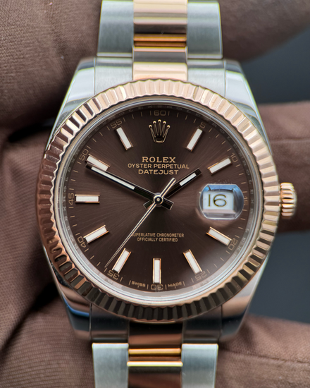2018 Rolex Datejust 41MM Chocolate Dial Two-Tone Jubilee Bracelet (126331)