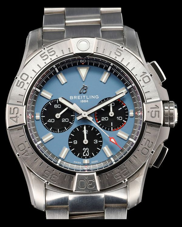 Breitling Super Avenger B01 Chronograph 46MM Blue Dial Titanium Bracelet (EB0148101C1E1)