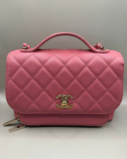 No Reserve - 2019 Chanel Bag Caviar Quilted Medium Business Affinity Flap Pink (Bag)