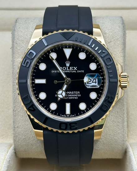 2025 Rolex Yacht-Master 42MM Black Dial Oysterflex Strap (226658)