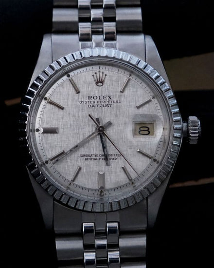 Rolex Datejust 36MM Silver "Linen" Dial Jubilee Bracelet (1603)