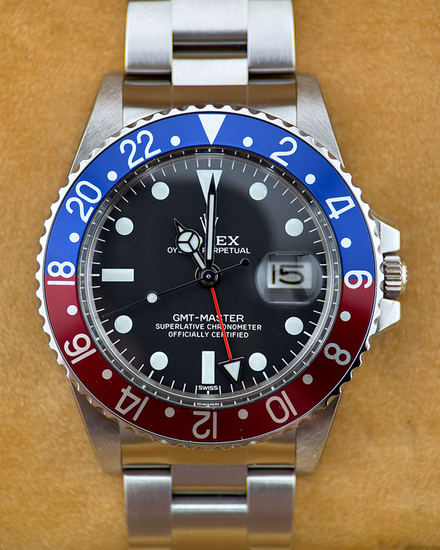 1966 Rolex GMT-Master "Pepsi" 40MM Black Dial Oyster Bracelet (1675)