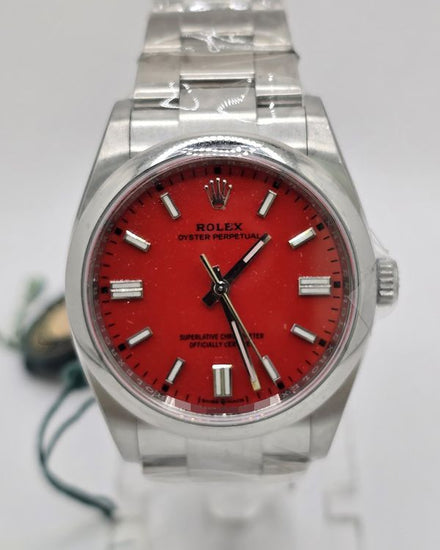 2021 Rolex Oyster Perpetual 36MM Red Dial Oyster Bracelet (126000)