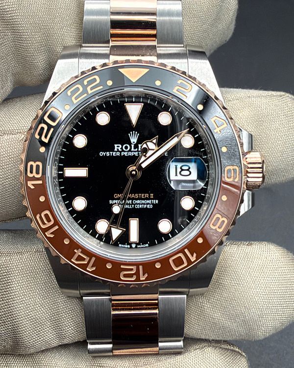 2026 Rolex GMT-Master II "Rootbeer" 40MM Black Dial Two-Tone Oyster Bracelet (126711CHNR)