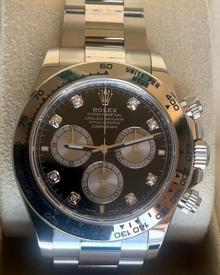 2024 Rolex Cosmograph Daytona 40MM Black Dial White Gold Oyster Bracelet (126509)