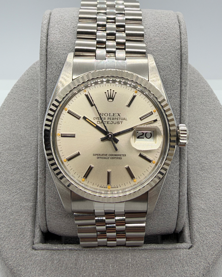 1985 Rolex Datejust 36MM Silver Dial Jubilee Bracelet (16014)