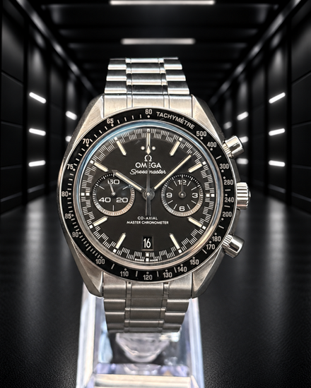 No Reserve - 2021 Omega Speedmaster Racing 44.25MM Black Dial Steel Bracelet (329.30.44.51.01.001)