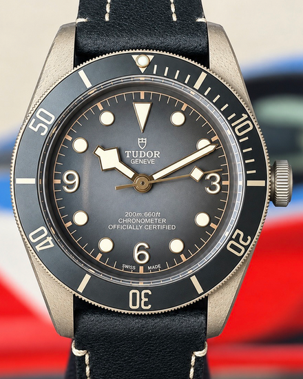 No Reserve - 2019 Tudor Black Bay Bronze 43MM Grey Dial Leather Strap (79250BA)