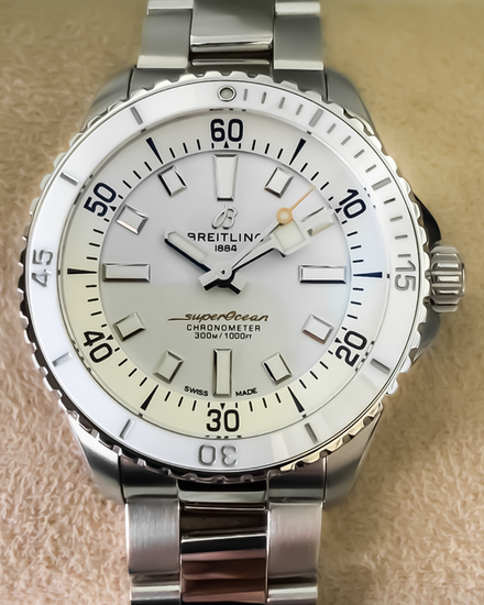 2024 Breitling Superocean 36MM White Dial Steel Bracelet (A17377211A1A1)