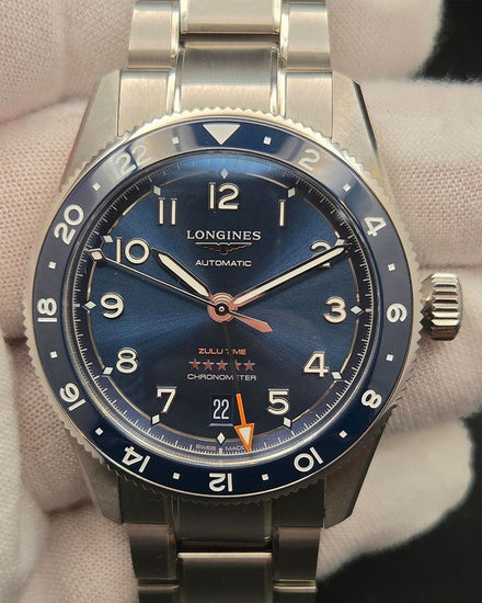 Longines Spirit Zulu Time 39MM Blue Dial Steel Bracelet (L3.802.4.93.6)