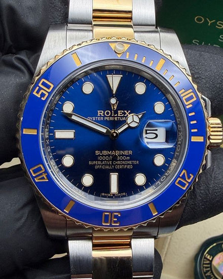 2018 Rolex Submariner Date "Bluesy" 40MM Blue Dial Two-Tone Oyster Bracelet (116613LB)