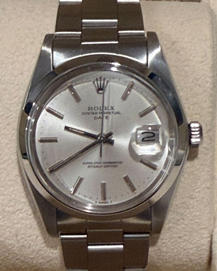 Rolex Oyster Perpetual Date 34MM Silver Dial Oyster Bracelet (1500)