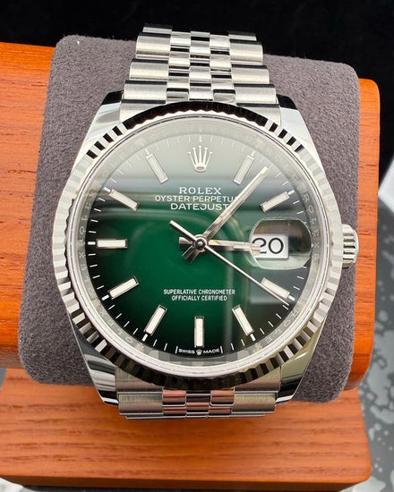 2026 Rolex Datejust 36MM Green "Ombré" Dial Jubilee Bracelet (126234)
