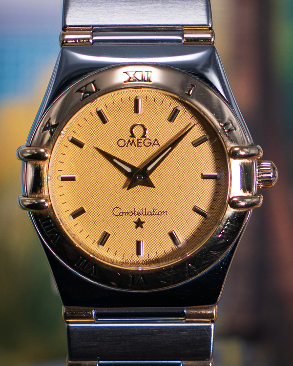 No Reserve - Omega Constellation Mini 22.5MM Quartz Champagne Dial Two-Tone Bracelet (1362.10.00)