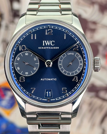2025 IWC Schaffhausen Portugieser 42MM Blue Dial Steel Bracelet (IW501704)
