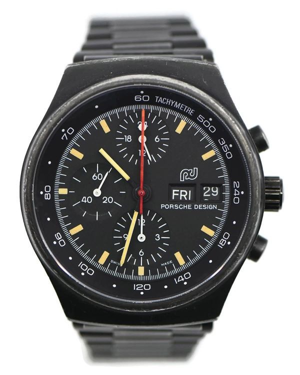 Porsche Design Orfina 41MM Black Dial Steel Bracelet (7176S)