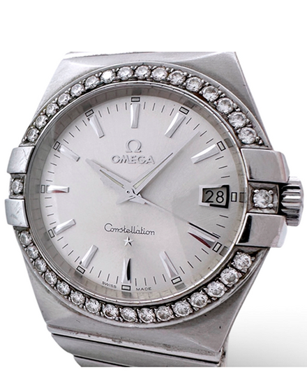 No Reserve - 2017 Omega Constellation 39MM Quartz Silver Dial Steel Bracelet (396.2010)