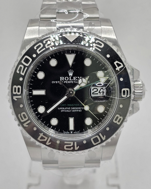2026 Rolex GMT-Master II "Bruce Wayne" 40MM Black Dial Oyster Bracelet (126710GRNR)