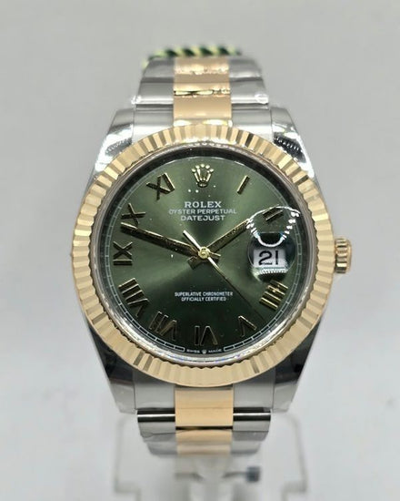 2026 Rolex Datejust 36MM "Olive" Green Dial Two-Tone Oyster Bracelet (126333)