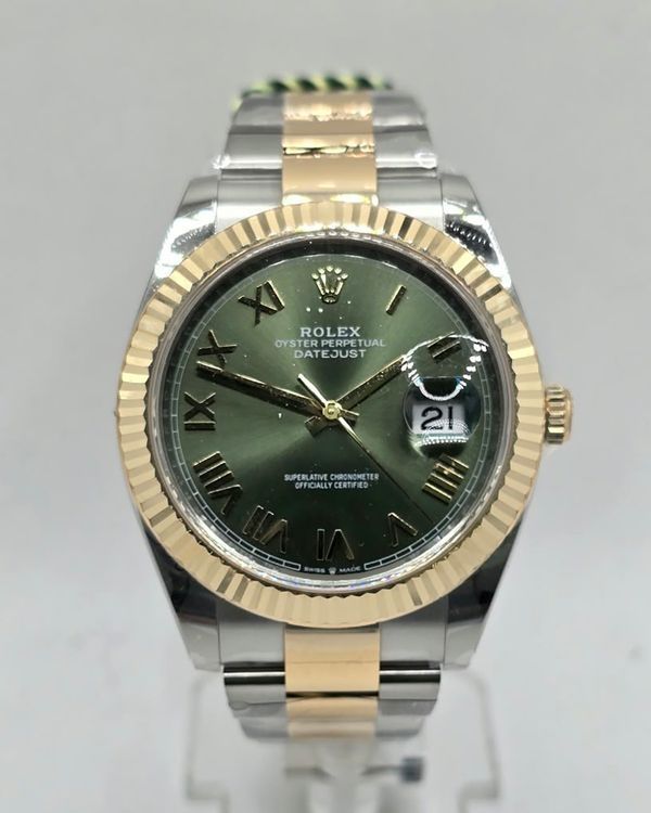 2026 Rolex Datejust 36MM "Olive" Green Dial Two-Tone Oyster Bracelet (126333)