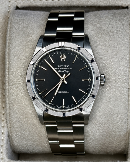 1998 Rolex Air-King 34MM Black Dial Oyster Bracelet (14010)