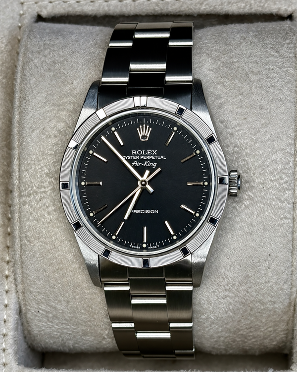 1998 Rolex Air-King 34MM Black Dial Oyster Bracelet (14010)