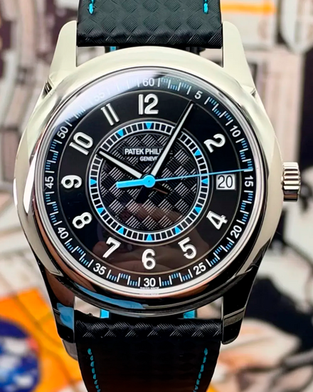 2025 Patek Philippe Calatrava 40MM Carbon Fiber Dial Leather Strap (6007G-011)