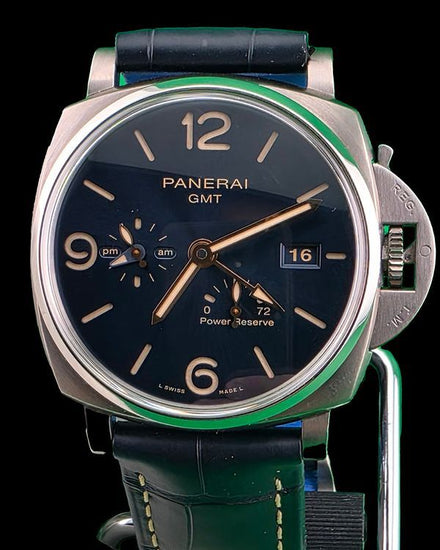 2020 Panerai Luminor Due 3 Days GMT 45MM Blue Dial Leather Strap (PAM00964)
