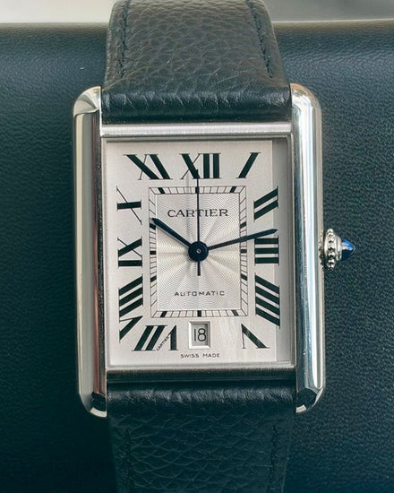 2026 Cartier Tank Must 41MM Silver Dial Leather Strap (WSTA0141)