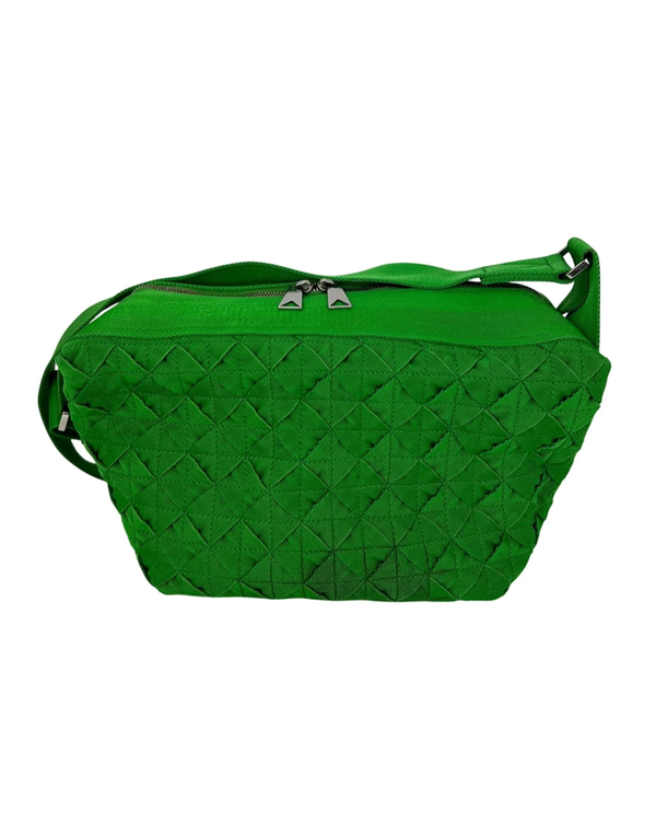 Bottega Veneta Intrecciato Medium Green Webbing Crossbody Bag (Bag)