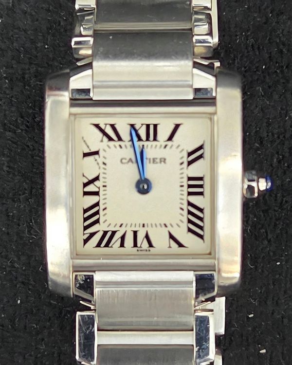 Cartier Tank Française 25MM Quartz Silver Dial Steel Bracelet (2384)