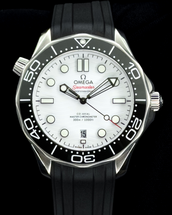 2026 Omega Seamaster Diver 300M 42MM White Dial Rubber Strap (210.32.42.20.04.001)