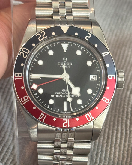 No Reserve - 2020 Tudor Black Bay GMT "Pepsi" 41MM Black Dial Aftermarket Steel Bracelet (79830RB)
