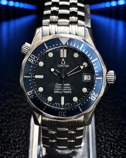 No Reserve - 2018 Omega Seamaster Diver 300M 36MM Blue Dial Steel Bracelet (2551.80.00)