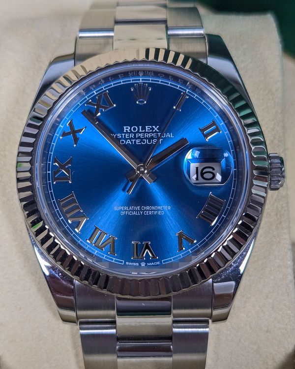 2024 Rolex Datejust 41MM Blue Dial Oyster Bracelet (126334)