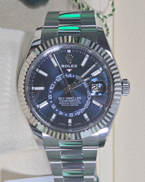 2019 Rolex Sky-Dweller 42MM Blue Dial Oyster Bracelet (326934)