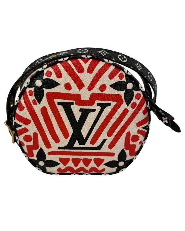 Louis Vuitton Monogram Giant Crafty Boite Chapeau Souple PM Crossbody Bag Rouge Black Creme (Bag)