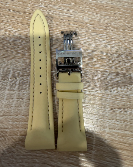 No Reserve - Jacob & Co. Accessories Polyurethane 22MM Beige Strap & Steel Buckle (Strap)