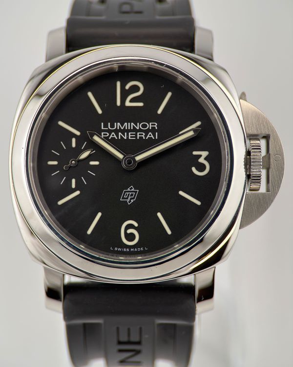 No Reserve - 2022 Panerai Luminor Base Logo 44MM Black Dial Rubber Strap (PAM01084)