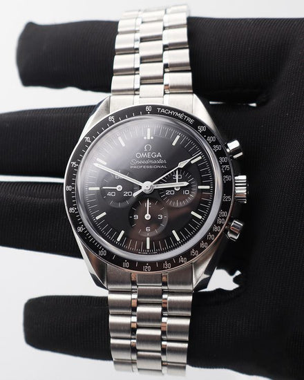 2023 Omega Speedmaster Professional Moonwatch 42MM Black Dial Steel Bracelet (310.30.42.50.01.002)