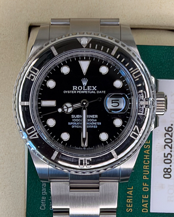 2026 Rolex Submariner Date 41MM Black Dial Oyster Bracelet (126610LN)