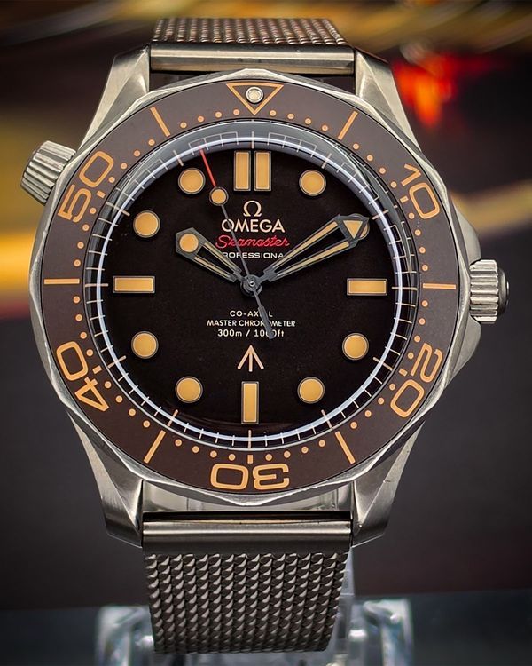 2023 Omega Seamaster Diver 300M "No Time to Die 007 Edition" 42MM Brown Dial Titanium Bracelet (210.90.42.20.01.001)