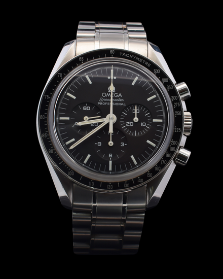 Omega Speedmaster Professional Moonwatch 42MM Black Dial Steel Bracelet (3573.50.00)