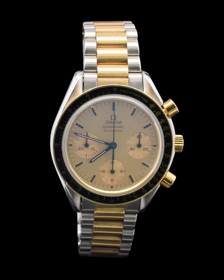 Omega Speedmaster 39MM Champagne Dial Two-Tone Bracelet (3310.10.00)