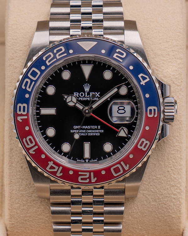 2021 Rolex GMT-Master II "Pepsi" 40MM Black Dial Jubilee Bracelet (126710BLRO)