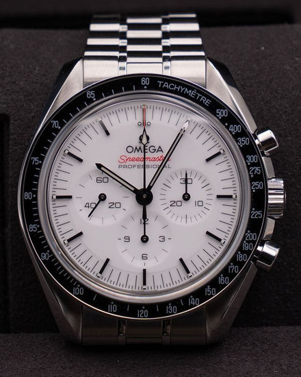 2026 Omega Speedmaster Professional Moonwatch 42MM White Dial Steel Bracelet(310.30.42.50.04.001)