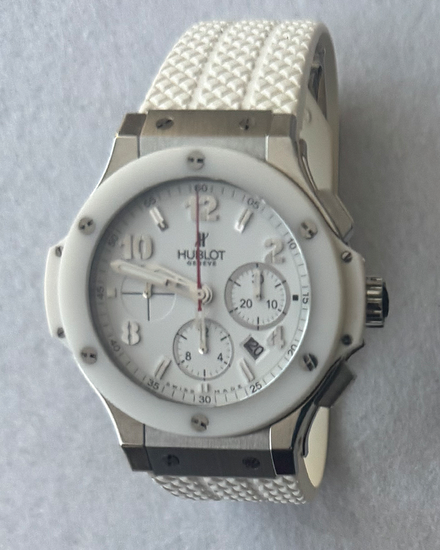 2016 Hublot Big Bang Chronograph 44MM White Dial Rubber Strap (301.SE.230.RW)