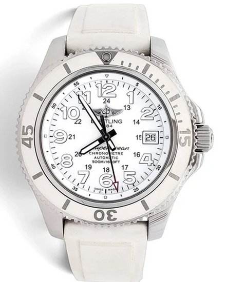 2016 Breitling Superocean II 42MM White Dial Rubber Strap (A17365)